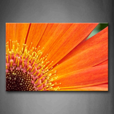 Brown Orange Flower Portrait Sunflower Portrait Wall Art Painting The Picture Print On Canvas Flower Pictures For Home Decor Decoration Gift 