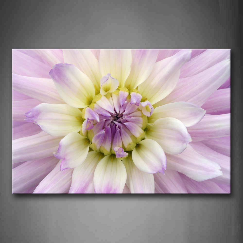 Purple And White Flower Portrait Wall Art Painting The Picture Print On Canvas Flower Pictures For Home Decor Decoration Gift 