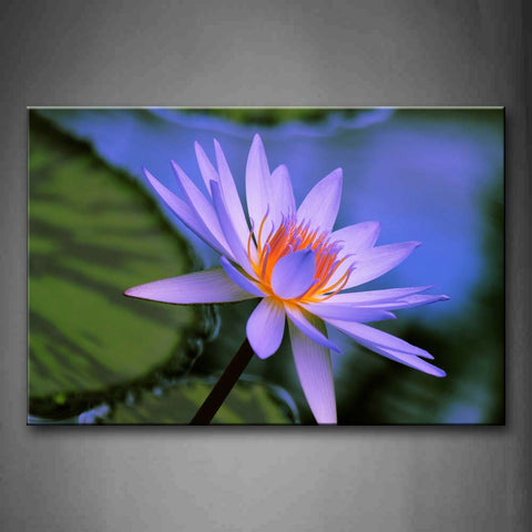Big Lotus In Light Purple In The Water Wall Art Painting Pictures Print On Canvas Flower The Picture For Home Modern Decoration 