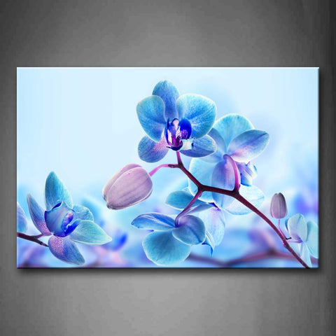 Beautiful Orchids In Light Purple Wall Art Painting The Picture Print On Canvas Flower Pictures For Home Decor Decoration Gift 