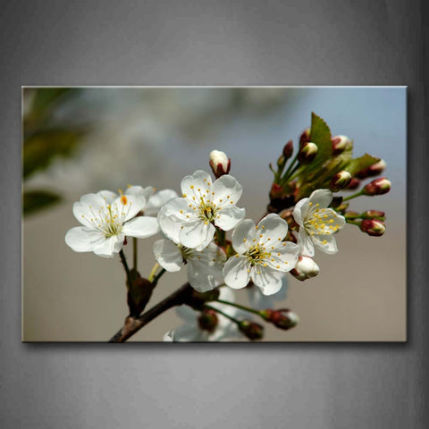 Bunch Of Beautiful Flowers In White Wall Art Painting The Picture Print On Canvas Flower Pictures For Home Decor Decoration Gift 