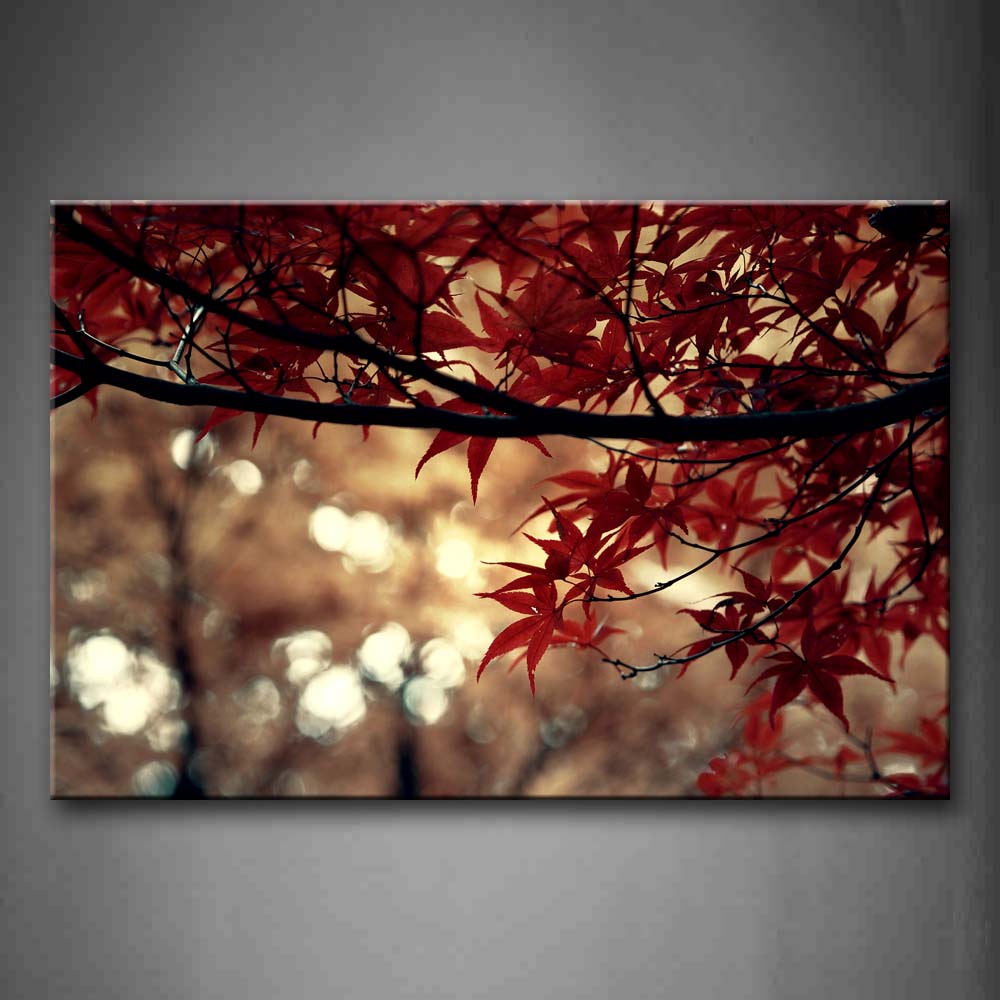 Lush Leaves On The Branches Of Tree Wall Art Painting Pictures Print On Canvas Botanical The Picture For Home Modern Decoration 