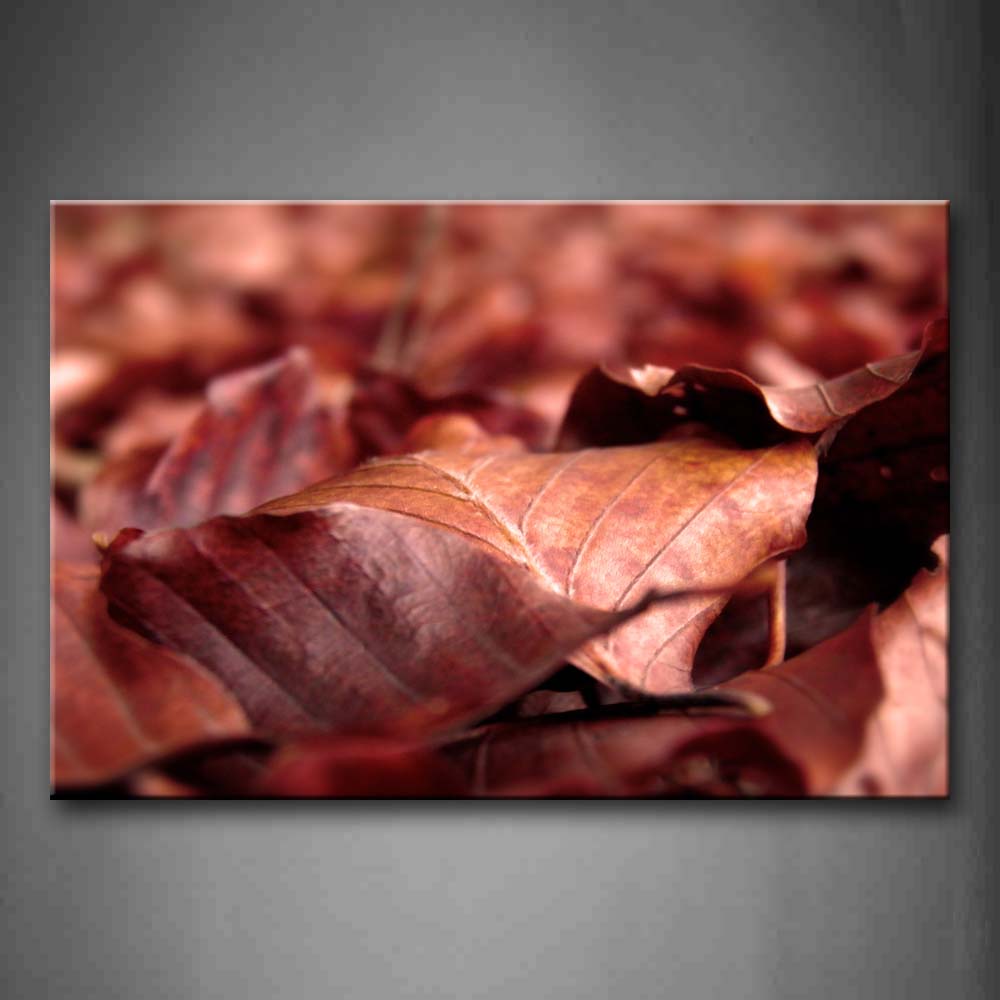 Huge Dry Leaves On The Ground Wall Art Painting The Picture Print On Canvas Botanical Pictures For Home Decor Decoration Gift 