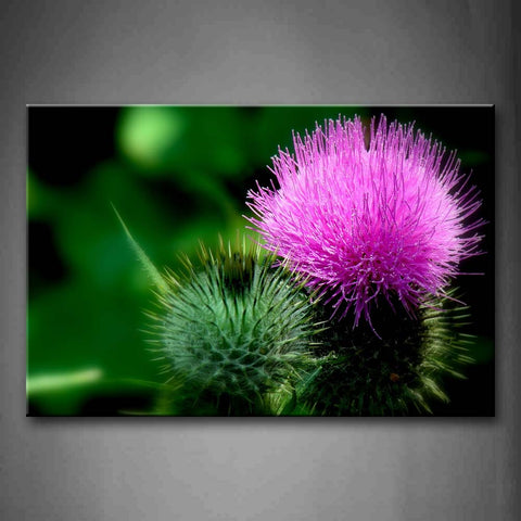 Pink Special Flowers In Light Purple Wall Art Painting Pictures Print On Canvas Flower The Picture For Home Modern Decoration 