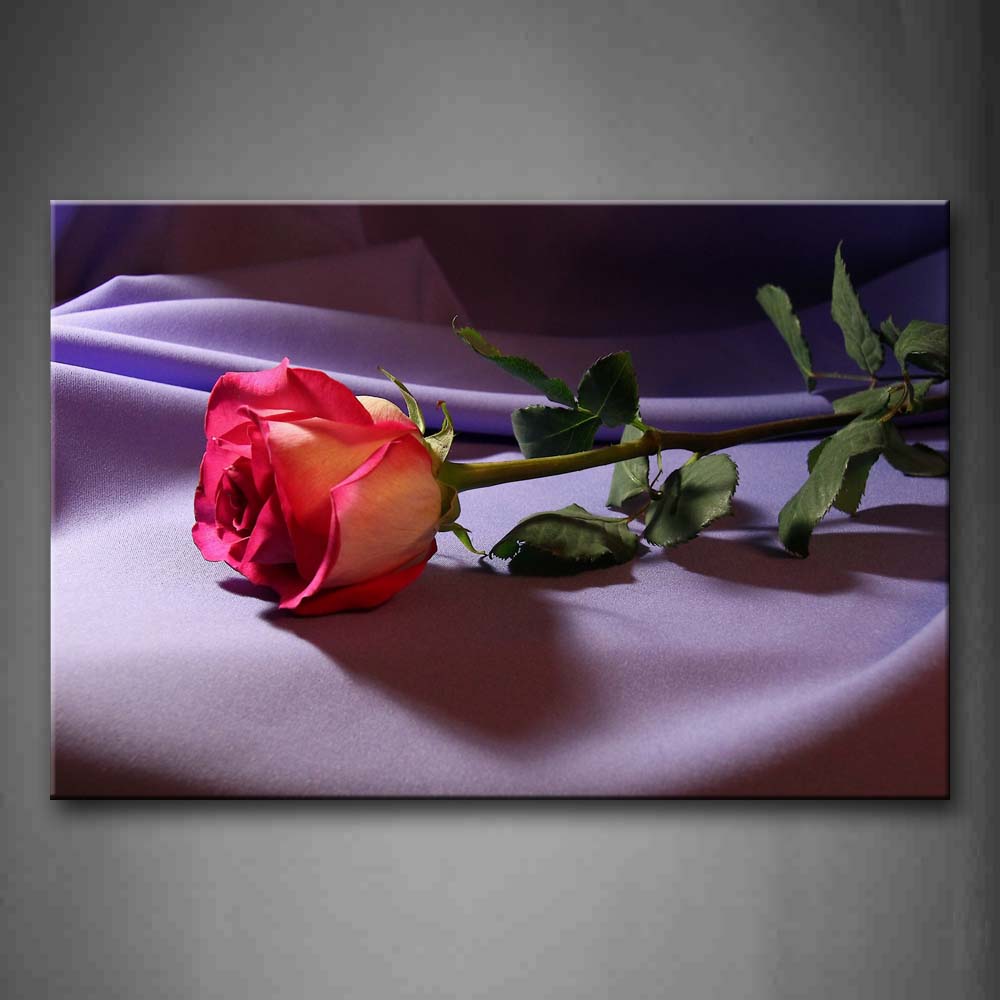 Bunch Of Rose On The Purple Cloth Wall Art Painting Pictures Print On Canvas Flower The Picture For Home Modern Decoration 
