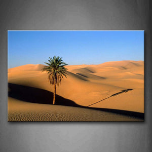 Quiet Desert Without Plants Except For Palm Wall Art Painting Pictures Print On Canvas Landscape The Picture For Home Modern Decoration 