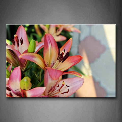 Pink Flowers  Wall Art Painting Pictures Print On Canvas Flower The Picture For Home Modern Decoration 