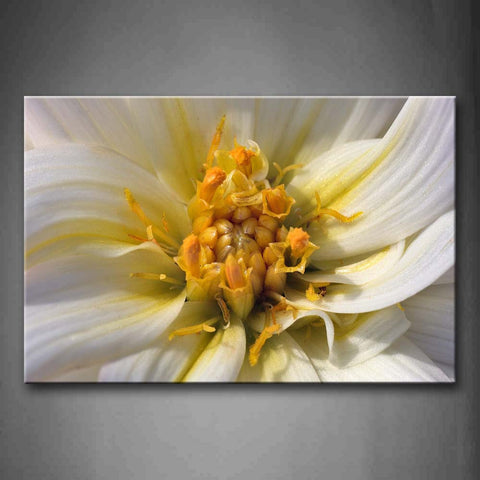 Yellow Orange White Flower Portrait Wall Art Painting Pictures Print On Canvas Flower The Picture For Home Modern Decoration 