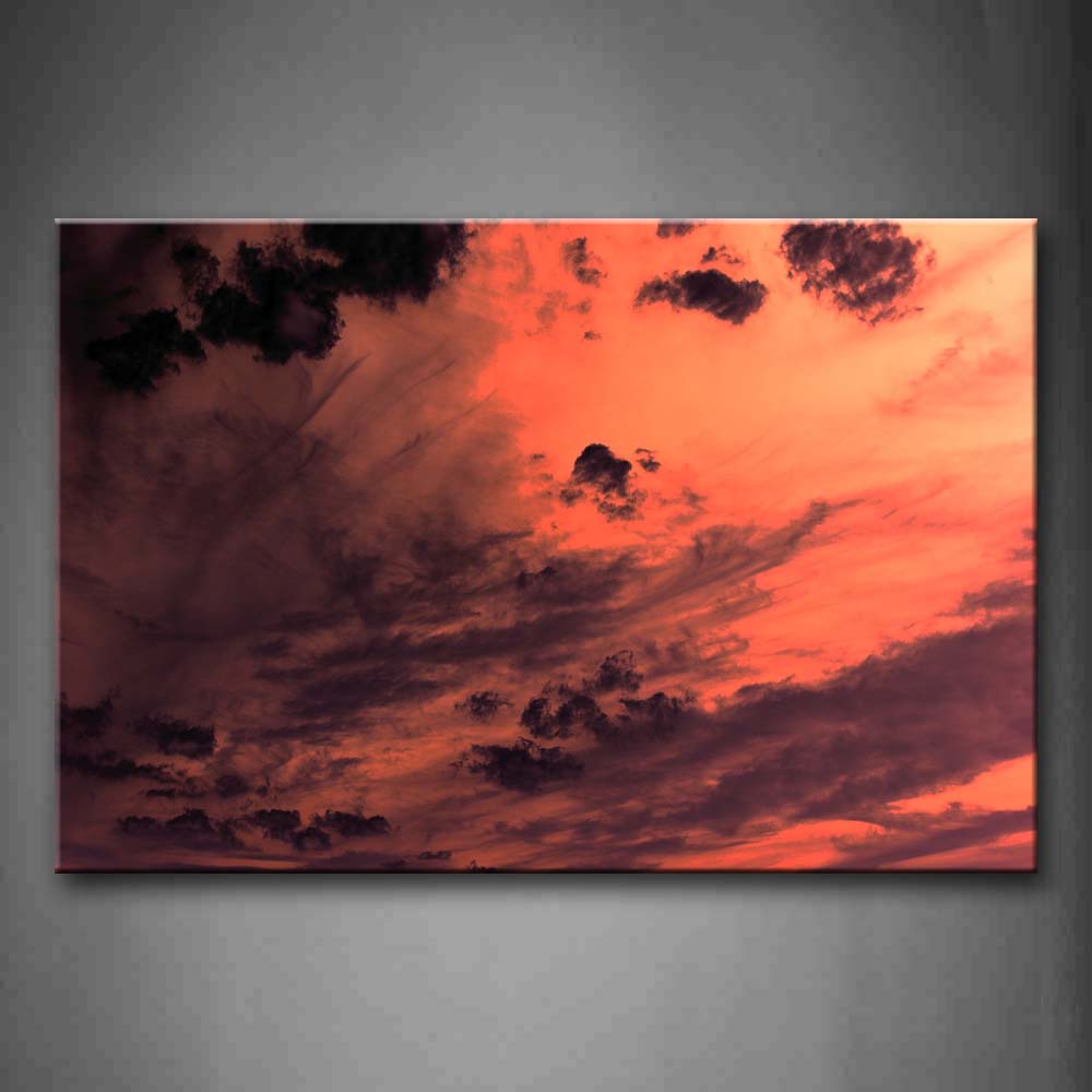 Cloud Sunset Glow Wall Art Painting The Picture Print On Canvas Seascape Pictures For Home Decor Decoration Gift 