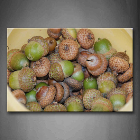 Many Acorns In Bottle Wall Art Painting The Picture Print On Canvas Botanical Pictures For Home Decor Decoration Gift 