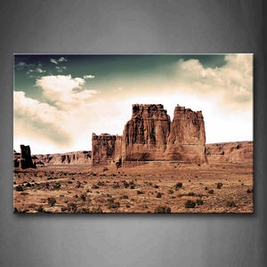 Cliffs And Grass On Desert Wall Art Painting Pictures Print On Canvas Landscape The Picture For Home Modern Decoration 