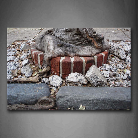 Tree Root And Parterre Has Chapped Wall Art Painting The Picture Print On Canvas Art Pictures For Home Decor Decoration Gift 