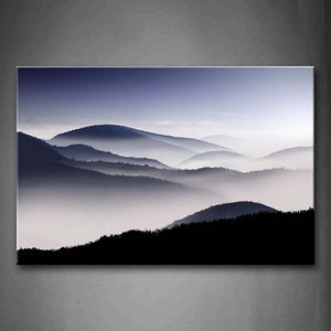 Fog Pervade In Mountain Wall Art Painting The Picture Print On Canvas Landscape Pictures For Home Decor Decoration Gift 