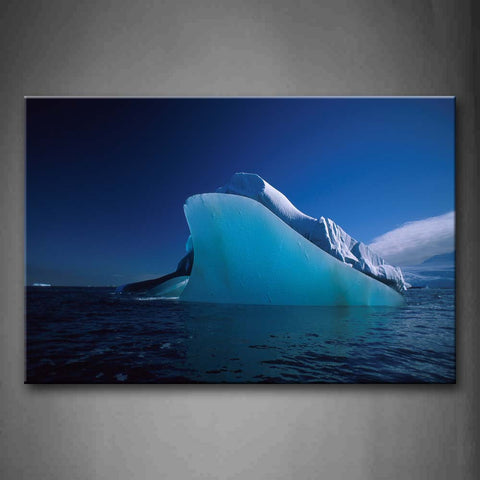 Iceberg On Dark Blue Sea Wall Art Painting Pictures Print On Canvas Landscape The Picture For Home Modern Decoration 