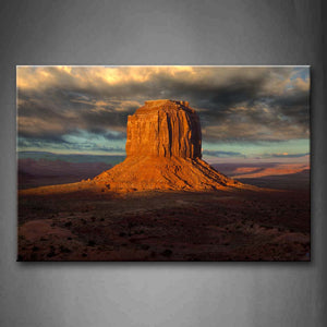 Mountain On Wide Field Like Big Pillar Wall Art Painting The Picture Print On Canvas Landscape Pictures For Home Decor Decoration Gift 