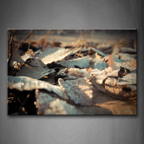 Many Fallen Leafs On Land Wall Art Painting Pictures Print On Canvas Landscape The Picture For Home Modern Decoration 