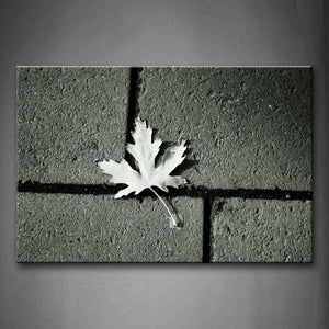 Fallen Maple Leaf On Land Wall Art Painting Pictures Print On Canvas Botanical The Picture For Home Modern Decoration 