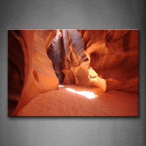 Antelope Canyon Big Cave Yellow Sand Land Wall Art Painting Pictures Print On Canvas Landscape The Picture For Home Modern Decoration 