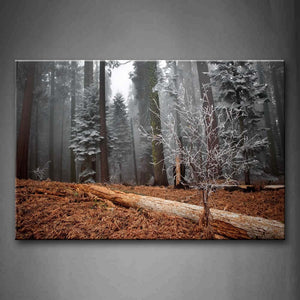 Fall Down Trunk In Forest Wall Art Painting The Picture Print On Canvas Landscape Pictures For Home Decor Decoration Gift 