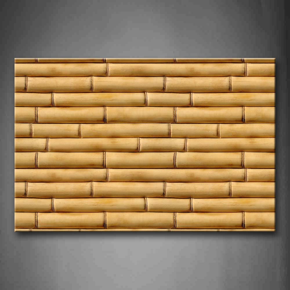 Yellow Bamboo Form A Desk Surface Wall Art Painting Pictures Print On Canvas Art The Picture For Home Modern Decoration 