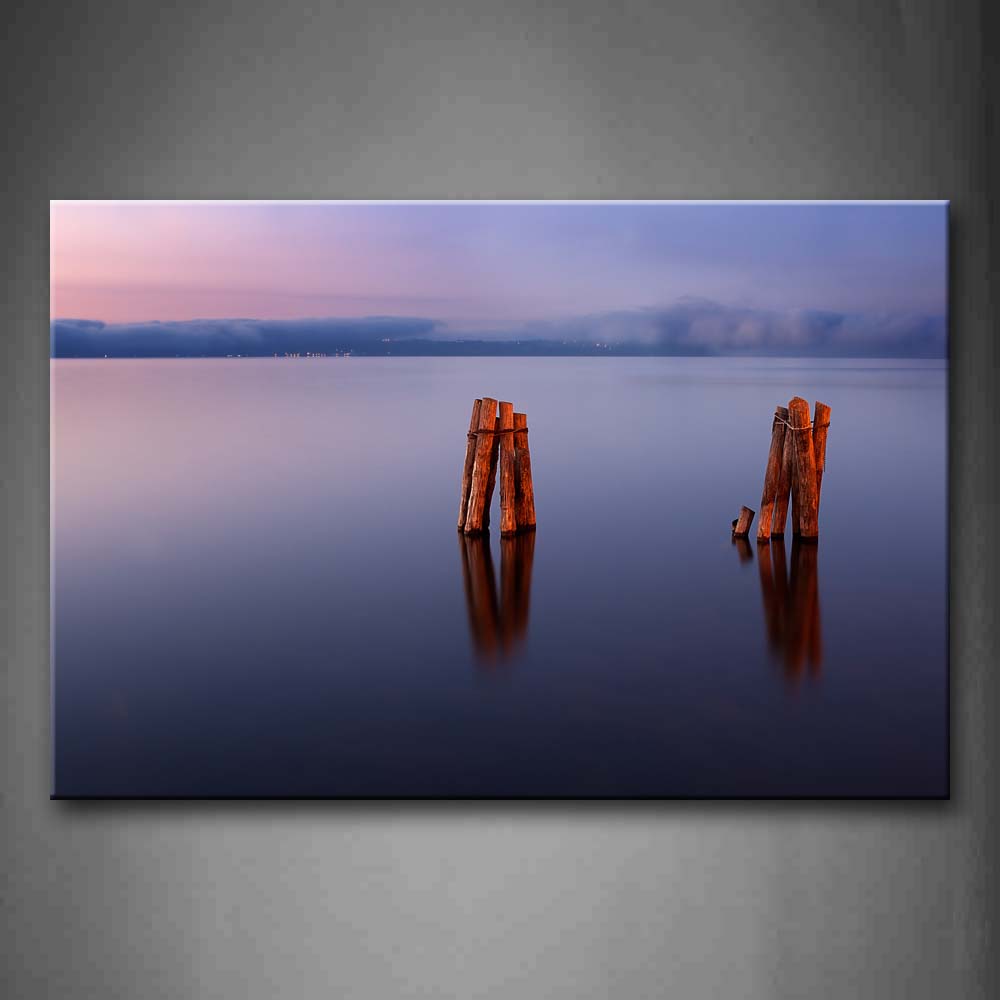 Trunks On Lake At Sunset Wall Art Painting The Picture Print On Canvas Landscape Pictures For Home Decor Decoration Gift 