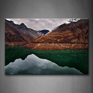 Green Lake Between Valleys  Wall Art Painting The Picture Print On Canvas Landscape Pictures For Home Decor Decoration Gift 