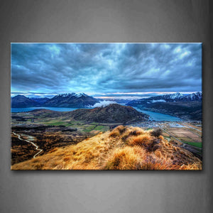 Fancy Landscape Of Nature Hill Thick Cloud Wall Art Painting The Picture Print On Canvas Landscape Pictures For Home Decor Decoration Gift 