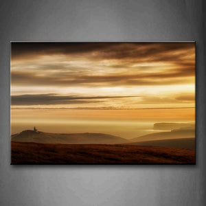 Strange Sunset On The Hill Wall Art Painting The Picture Print On Canvas Landscape Pictures For Home Decor Decoration Gift 