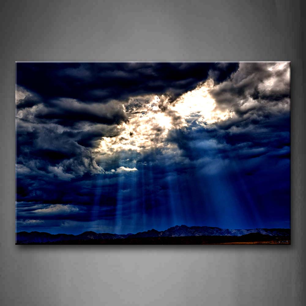 Sunless Sky With Several Sunshine Wall Art Painting The Picture Print On Canvas Seascape Pictures For Home Decor Decoration Gift 