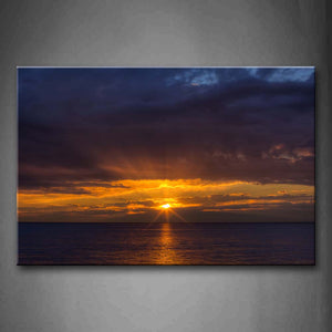 Sunset On The Beach Wall Art Painting The Picture Print On Canvas Seascape Pictures For Home Decor Decoration Gift 