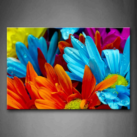 Colorful Daisies Wall Art Painting The Picture Print On Canvas Flower Pictures For Home Decor Decoration Gift 