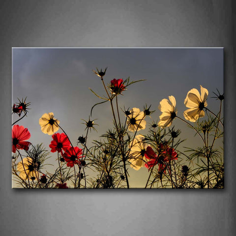 Some White And Red Flowers On Branch Wall Art Painting The Picture Print On Canvas Flower Pictures For Home Decor Decoration Gift 