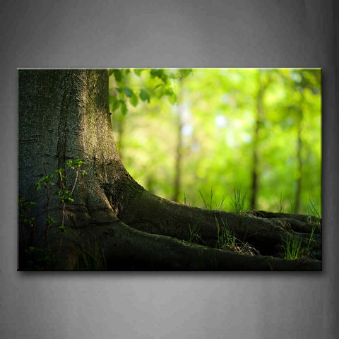 Few Grasses In The Tree Root Wall Art Painting The Picture Print On Canvas Botanical Pictures For Home Decor Decoration Gift 