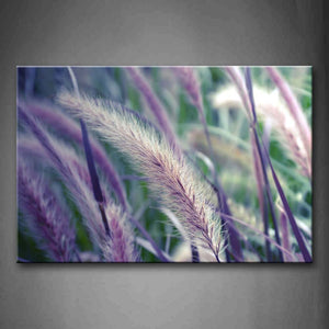 Charming Purple Grasses  Wall Art Painting Pictures Print On Canvas Botanical The Picture For Home Modern Decoration 