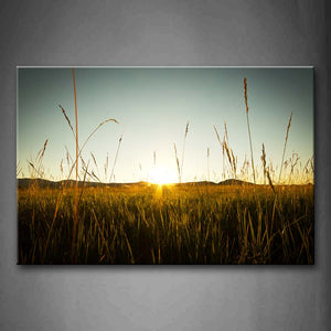 Sunbeam In The Field Grass  Wall Art Painting The Picture Print On Canvas Landscape Pictures For Home Decor Decoration Gift 