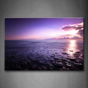 Sunset Reflect On The Lake Wall Art Painting The Picture Print On Canvas Seascape Pictures For Home Decor Decoration Gift 