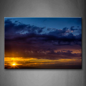 Sunset Scenic In The Sky Wall Art Painting Pictures Print On Canvas Seascape The Picture For Home Modern Decoration 