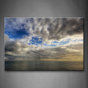 Ocean And Cloudy Sky  Wall Art Painting Pictures Print On Canvas Seascape The Picture For Home Modern Decoration 