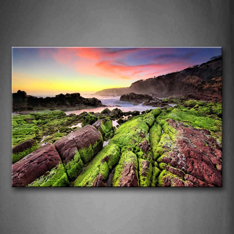 Red Alternate With Green Landscape Wall Art Painting The Picture Print On Canvas Flower Pictures For Home Decor Decoration Gift 