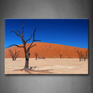 Desert With Bare Trunks Wall Art Painting Pictures Print On Canvas Botanical The Picture For Home Modern Decoration 