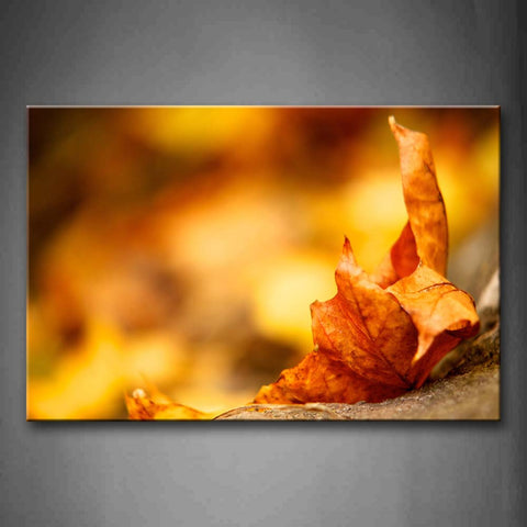 Mapple Leaf On The Ground Wall Art Painting Pictures Print On Canvas Art The Picture For Home Modern Decoration 