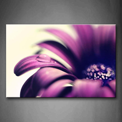Purple Water Drop Wall Art Painting Pictures Print On Canvas Flower The Picture For Home Modern Decoration 