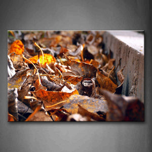 Dried-Up Leaves On The Ground Wall Art Painting Pictures Print On Canvas Botanical The Picture For Home Modern Decoration 