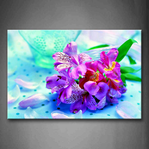 Pink Bounch Flower Like Beautiful Feather Wall Art Painting Pictures Print On Canvas Flower The Picture For Home Modern Decoration 