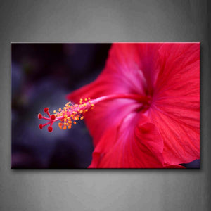 Bright Red Flower Wall Art Painting The Picture Print On Canvas Flower Pictures For Home Decor Decoration Gift 