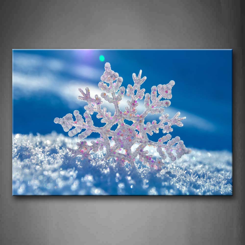 Snowflake On The Ground Wall Art Painting The Picture Print On Canvas Art Pictures For Home Decor Decoration Gift 