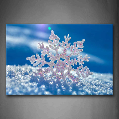 Snowflake On The Ground Wall Art Painting The Picture Print On Canvas Art Pictures For Home Decor Decoration Gift 