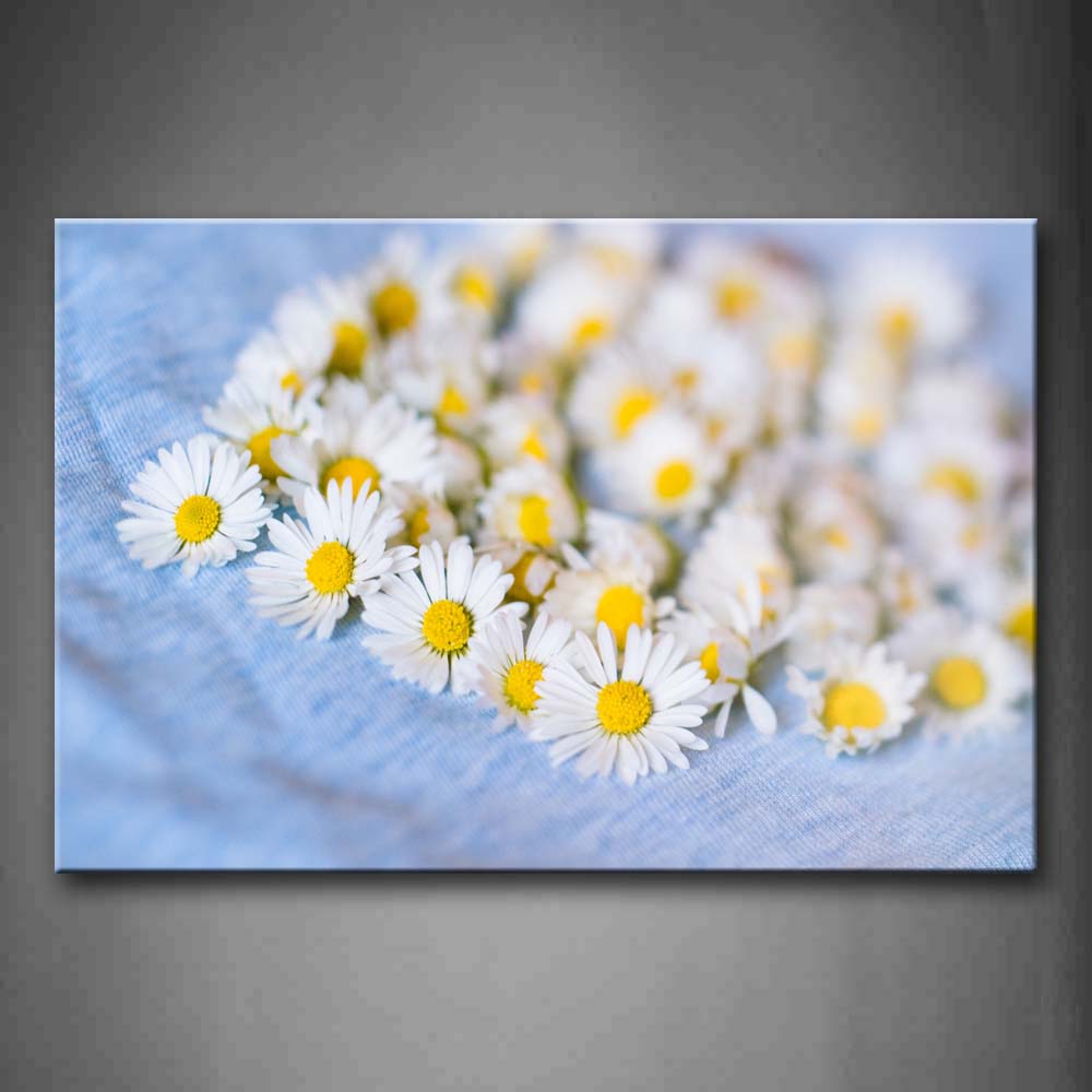 Plenty Of Small Daisies Wall Art Painting The Picture Print On Canvas Flower Pictures For Home Decor Decoration Gift 