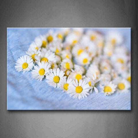 Plenty Of Small Daisies Wall Art Painting The Picture Print On Canvas Flower Pictures For Home Decor Decoration Gift 
