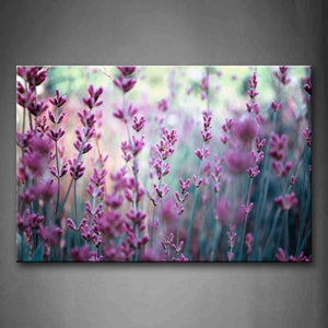 Purple Flowers In Thin Plants Wall Art Painting The Picture Print On Canvas Flower Pictures For Home Decor Decoration Gift 